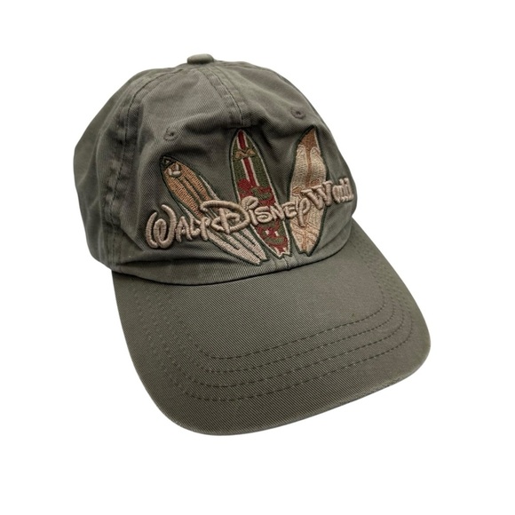 VINTAGE Walt Disney World Mickey Surf Board Baseball Dad Hat Cap Adult Size WDW - Picture 1 of 6